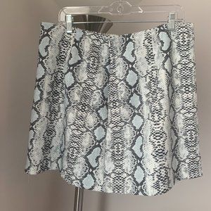 NWOT Shein Suede Snake Print Skirt